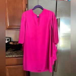 Hot pink knee length dress size 8
